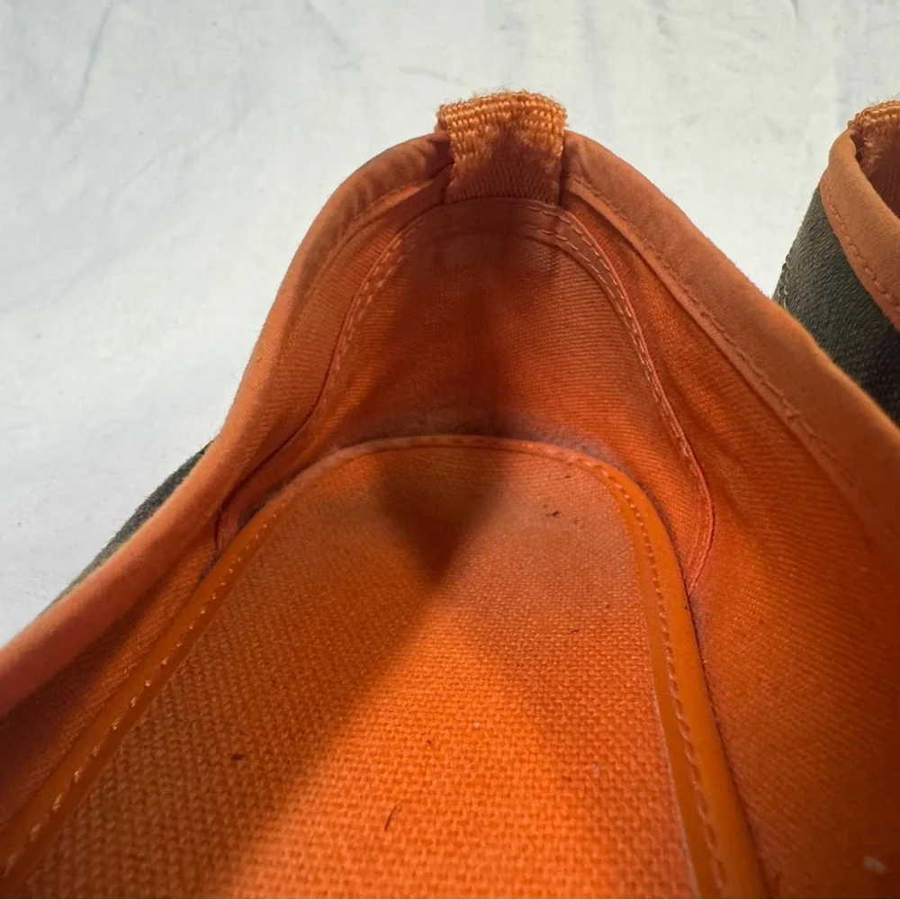 Tory Burch Reva Camouflage and Orange Loafers - Picture 11 of 14